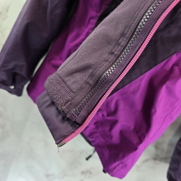 Eddie Bauer Jacket Womens Large Purple Pink 3 In 1 Ski Shell Coat Winter Fleece - Picture 10 of 10